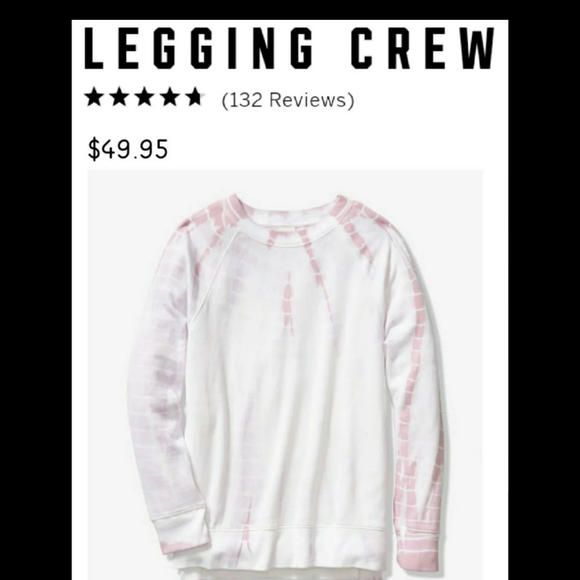 NEW VICTORIA'S SECRET PINK TIE DYE LEGGING CREW - Picture 4 of 9